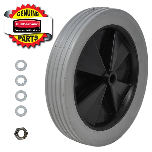 Rubbermaid 12 Inch Wheel With Lock Nut